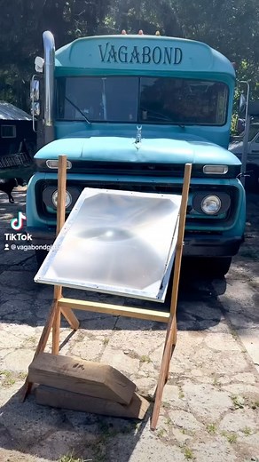 Well after years of telling everyone that I’m going to make a solar death ray magnifying glass melter out of an old rear projector t.V. , I finally did it. It took some experimenting (melted some pennies, tried some borosilicate glass=fail, some beer cans) I figured that soft glass would be the best option. So I broke a wine bottle and put some shards in a graphite skull mold i had. The end result was great!! Solar glass fused skull! Lots of “experimenting” (aka melting radom things) to do w. #v