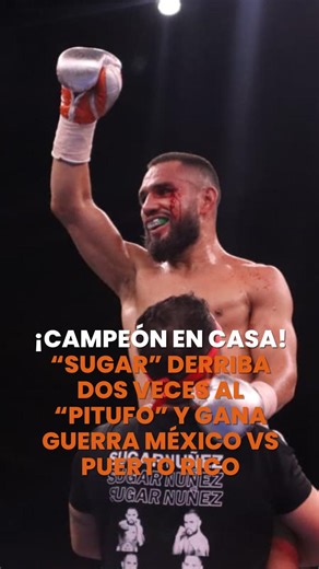 ¡Campeón en casa! 🥳 “Sugar” derriba dos veces al “Pitufo” y gana la guerra México 🇲🇽 vs. Puerto Rico 🇵🇷 #Noticias #Sinaloa #Deportes #boxeo | Línea Directa Portal