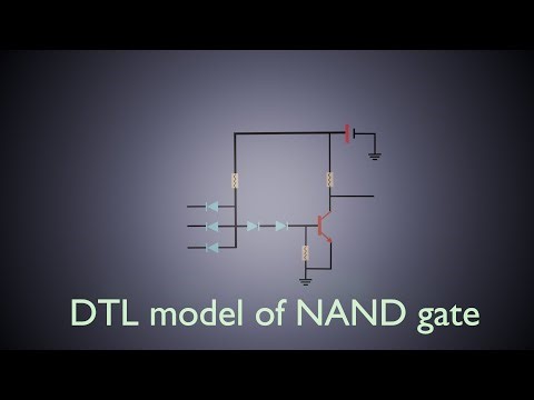 DTL model of NAND gate explained animation