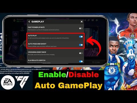 FC Mobile 24 Auto Gameplay Settings | How To Enable/Disable Auto Play in EA FC Mobile 24