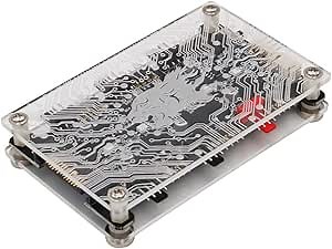 2 in 1 6-Ways 12V ARGB and 12V PWM DC Fan Hub with Acrylic Case and Magnetic Standoff for ASUS/MSI 12V 4Pin LED Controller