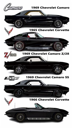 5 Classic Chevrolet Performance Legends | Camaro & Corvette Icons #shorts #cars
