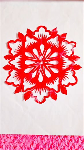 How To Make Paper Snowflakes Easy Paper Cutting Kirigami #shorts #shortsvideo #youtubeshorts #trendy