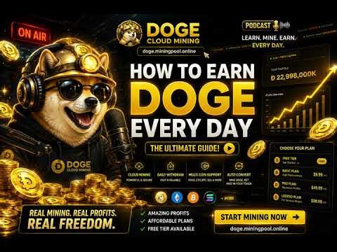 🔥 I Tried Free DOGE Cloud Mining for 30 Days — Here's How Much I Made | Step By Step Earn Crypto