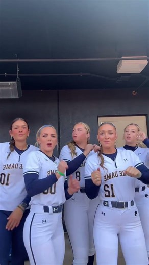 The Notre Dame softball girls are a vibe! #softball #notredame #athlete
