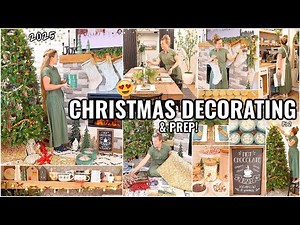 *CHRISTMAS* HOME DECORATING & ORGANIZATION IDEAS!!🎄 2025 CHRISTMAS DECORATE | ORGANIZING & CLEANING