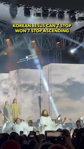 Jesus Actor Soars High in Seoul Easter Celebration