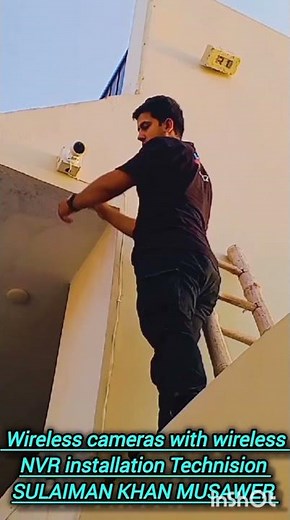 CCTV Wireless cameras installation with full setup Technision SULAIMAN KHAN #securitysystem