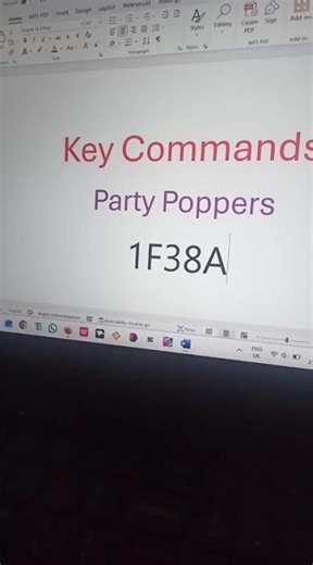 🎉 Party Popper Symbol in MS Word – 1F38A Magic! | TitanKeys