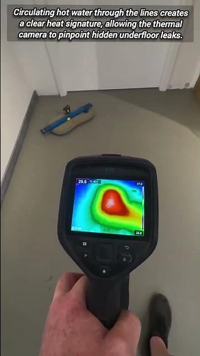 Finding Underfloor Water Leaks Using Hot Water Thermal Imaging