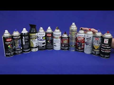 Gloss Black Spray Paint Comparison