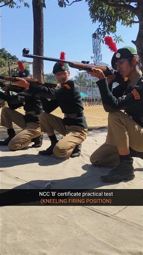 Kneeling Firing Position : NCC B/C Certificate Practical Exam