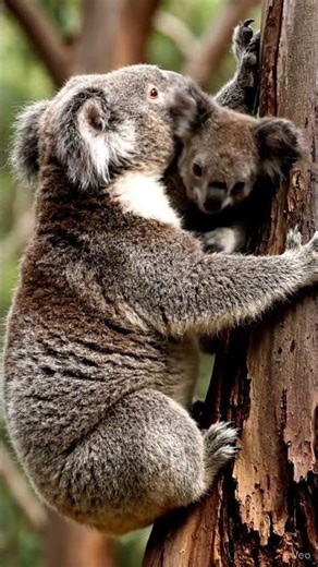 🐨💛 Koala & Baby | Softest Wildlife Cuddle in 4K | 9:16