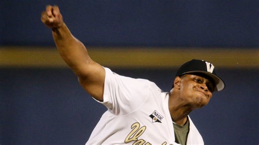 Vanderbilt's Christian Little isn't Kumar Rocker yet. But 17-year-old looked like him for a night