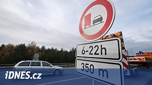 Na D1 začal platit zákaz předjíždění kamionů. Policie hned zahájila kontroly - iDNES.cz