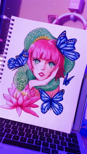 It’s been a while; trying to get back into making art again #art #drawing #illustration #coloredpencil #digitalart