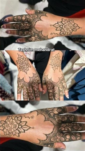 🌿Back hand mehndi design Rose pattern🌹🌿#mehndi #tyshorts #viral 💐✨