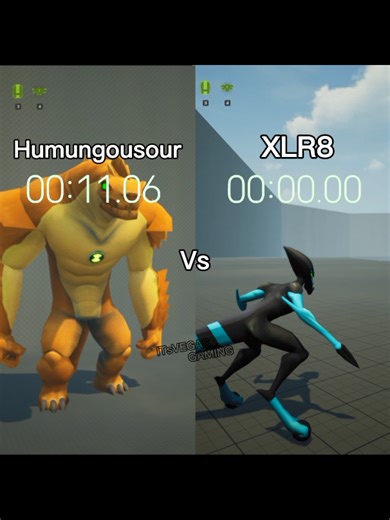 Humungousaur Battles XLR8 in Epic Showdown