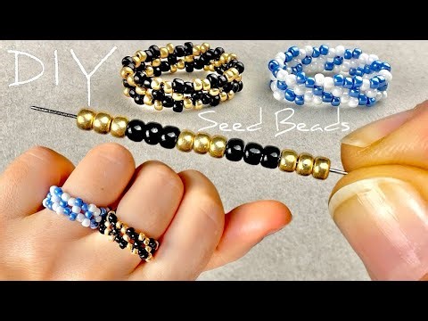 Beads Jewelry Making: How to Make a Ring with Beads | Seed Bead Ring Tutorial