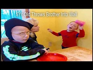 5Yr Old Throws Brother Into Wall | Supernanny