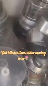 My realistic small rental kitchen tour 🥰🌱Full video coming soon🎉🌼🌸#kitchentour #smallkitchen #shorts