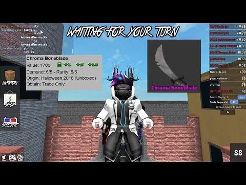 Getting the Chroma BoneBlade in MM2!