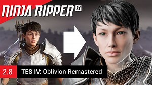 提取《上古卷轴IV:湮灭重制版》3D模型教程和提取工具Ninja Ripper 2.8下载