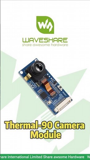 Thermal-90 Camera Module,80×62 Infrared Heat Sensor, Thermal View Anytime#waveshare #thermalcamera