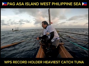 "RECORD IN HISTORY! Just landed the heaviest record catch at Pag-asa Island, West Philippine Sea! 🏆🇵🇭🌊 Spratly Islands, Kalayaan Tourism #PagasaIsland #FishingFeats #RecordCatch #WestPhilippineSeaAdventures" | Kuys Dagz Fishing