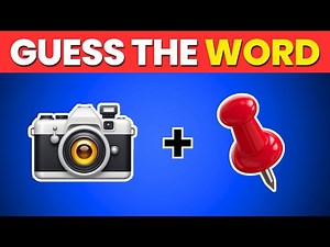Can You GUESS THE WORD by EMOJI? | Popular Words Edition | Emoji Quiz Challenge #robotquiz #quiz