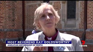 MAKING HISTORY History has been made in Australia today as former Perth College chaplain Kay Goldsworthy became the first female Anglican Archbishop in the world. | 7NEWS Perth