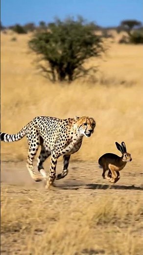 Cheetah vs Hare 🐆🐇 | Speed Demons of the Savannah