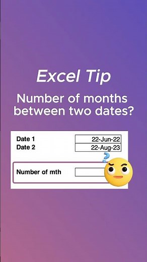 How to calculate number of months between two dates l Excel Formula | DATEDIF