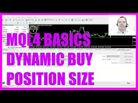 MQL4 TUTORIAL BASICS - 58 SIMPLE DYNAMIC BUY POSITION SIZE