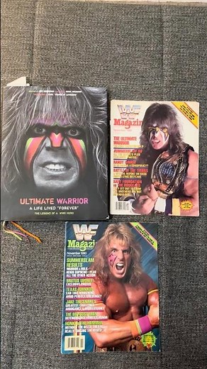 Ultimate Warrior Book WWF Magazine WWE #wwe #prowrestling #ultimatewarrior