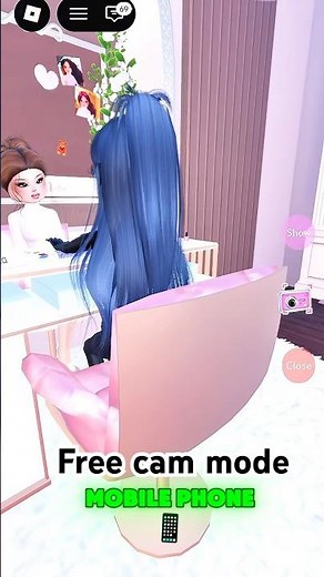 FREE CAM MODE ON MOBILE!!📱😱 #roblox #dresstoimpress #dti #dtiroblox #dtioutfits #shorts #fyp