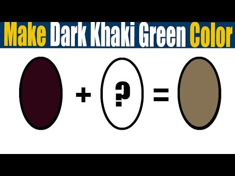How To Make Color Dark Khaki Green Acrylic Paint