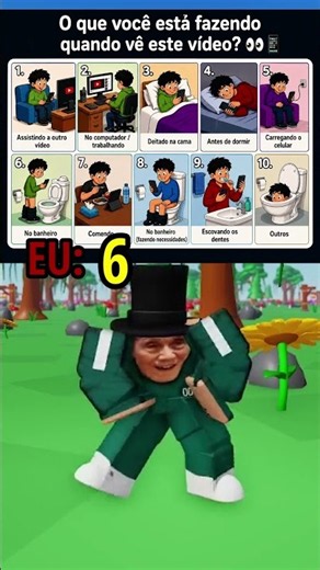 O QUE VOCÊ FAZ QUANDO ESTA FAZENDO AGORA? #roblox #escolhas