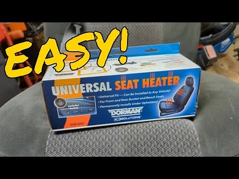 How to Install Universal Heated Seat kits, it's easier than you'd think! Installed on 7.3 SuperDuty