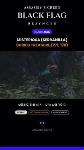 AC Black Flag Resynced – Misteriosa Buried Treasure (271, 178) | Guide #46