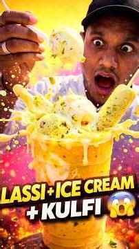Lassi + Ice Cream + Kulfi Mix challenge Gone Wrong 😱 | #viral #shorts #holi #challengeaccepted