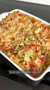 Schneller Nudelauflauf ohne Vorkochen – mit rohen Nudeln