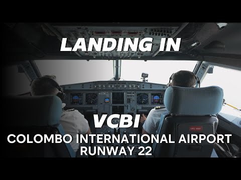 4K Landing in Colombo International Airport, Sri Lanka🇱🇰 | A320 Pilot's Perspective with LIVE ATC