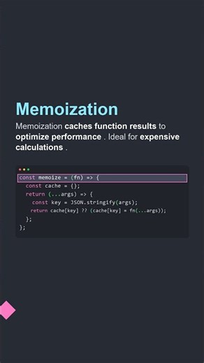 ⚡ Memoization - JavaScript Trick You NEED #Shorts