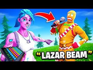 I Pretended to be LazarBeam with a Voice Changer in Fortnite... (it worked)
