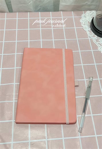 Stylish Pink A5 Notebook for Your Thoughts