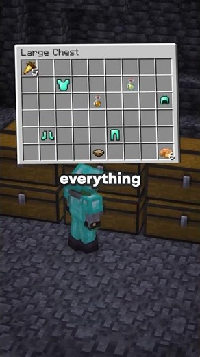 This Storage Trick Saved My Items #minecraft #survival #shorts