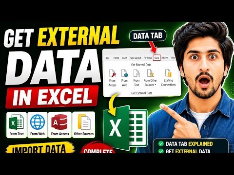 Import Data Into Excel Like a Pro 🔥 | Get External Data Tools