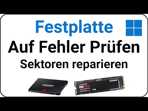Festplatte auf Fehler Prüfen & fehlerhafte Sektoren reparieren
