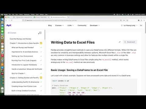 Pandas ghi dữ liệu CSV, Excel, database, JSON, Cơ bản về Numpy và Pandas